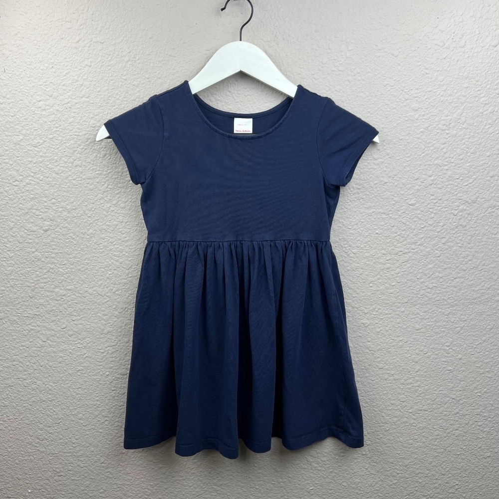 Hanna Andersson A-Line Playdress in Navy Blue Sz 120CM 6-7